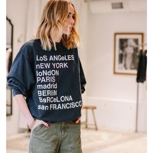 NWT Anine Bing Cities Sweatshirt